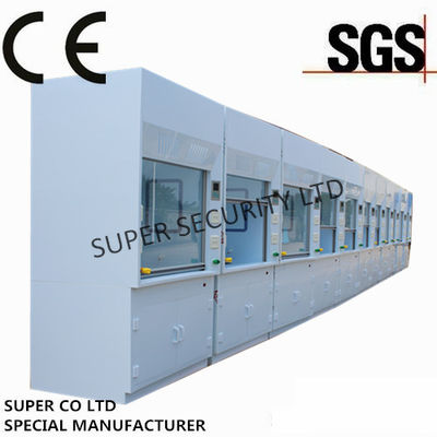 購入 の南アメリカのための実験室の使用のための強くされたガラスが付いている多導管で送られたワーク テーブルの実験室の化学発煙のフード/食器棚テスト オンライン製造