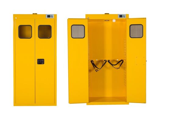 購入 ガスシリンダー保管キャビネット 75 mm 1-4 シリンダー オンライン製造