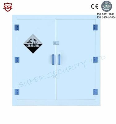 購入 実験室の支払能力があるプラスチック両開きドアの腐食性の収納キャビネット 30 ガロン オンライン製造