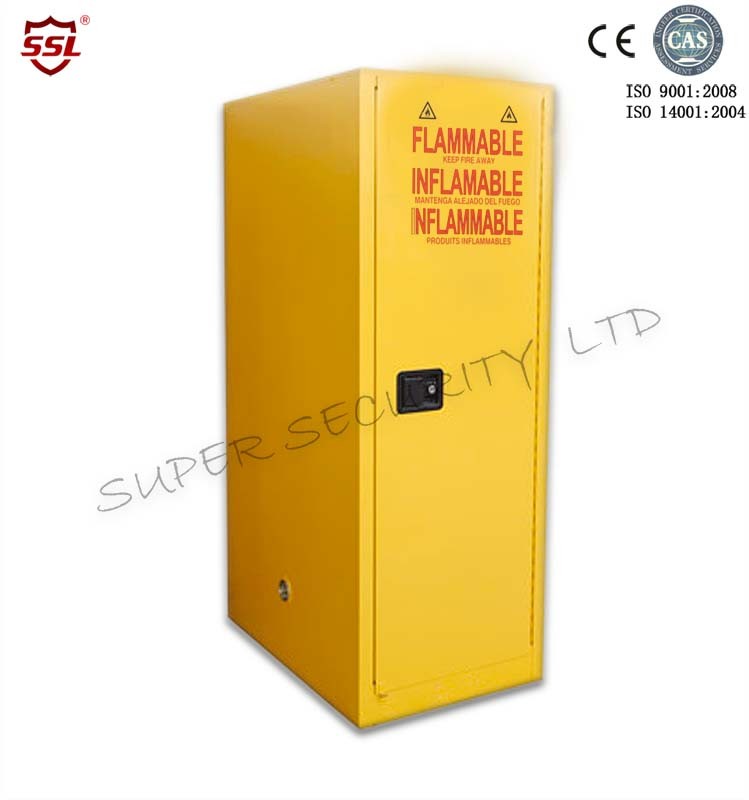 手動ドアの可燃性の化学収納キャビネット、液体の容器 SSM100022P
