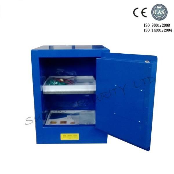 青い金属の腐食性の収納キャビネット/危険な貯蔵の食器棚 30 ガロン